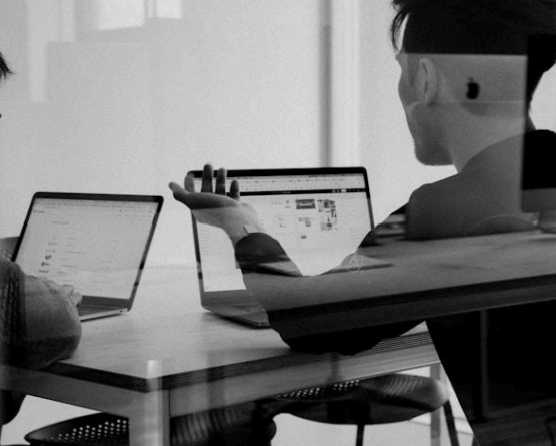 Equipo trabajando en computadoras